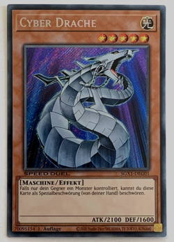 Cyber Drache in Secret Rare SGX1-DEG01 Yu-Gi-OH NEU 1,Auflage NM - Image 1