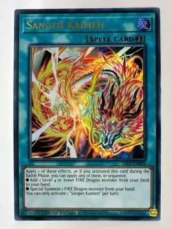 Yugioh Sangen Kaimen 25LP-EN008 Ultra Rare Limited Edition - Image 2