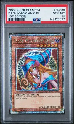 2024 YU-GI-OH! MP24-25TH ANV TIN: DUELING MIRRORS DARK MAGICIAN GIRL PSA 10 - Image 1