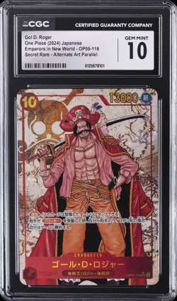 2024 ONE PIECE EMPERORS IN THE NEW WORLD JPN GOL. D ROGER CGC 10 GEM MINT - Image 1