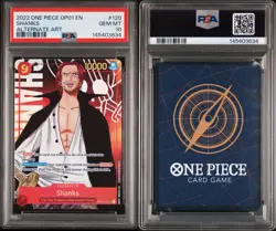 PSA 10 Shanks Alternate Art SEC OP01-120 Romance Dawn Foil One Piece - Image 3