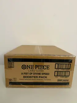 One Piece TCG English OP-11 A Fist Of Divine Speed Booster Box SEALED CASE - Image 1