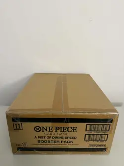 One Piece TCG English OP-11 A Fist Of Divine Speed Booster Box SEALED CASE - Image 2