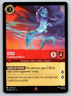 Disney Lorcana Sisu - Emboldened Warrior Ursula's Return Rare #124/204 NM - Image 1