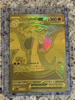 Mega Charizard X EX Phantasmal Flames 130/94 Mega Ultra Rare Gold Card - Image 1