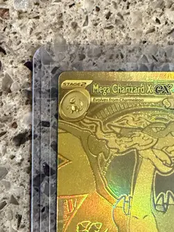 Mega Charizard X EX Phantasmal Flames 130/94 Mega Ultra Rare Gold Card - Image 3