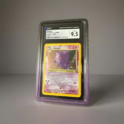Pokemon Gengar Fossil 5/62 Holo Rare CGC 9.5 1999 TCG Card English - Image 2