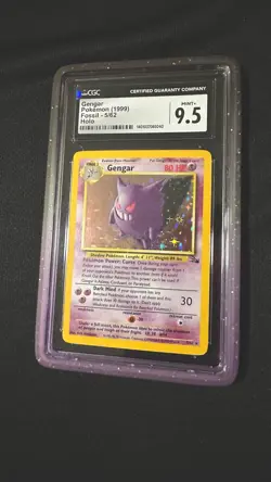Pokemon Gengar Fossil 5/62 Holo Rare CGC 9.5 1999 TCG Card English - Image 3