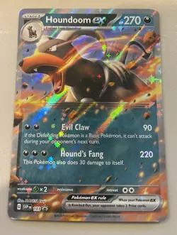 Pokemon TCG Houndoom EX 103 Scarlet & Violet Promo Holo Card - Image 1