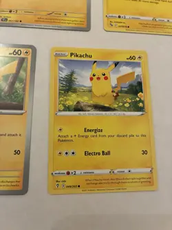 Lot of 7 Pikachu Pokemon Cards - Image 3