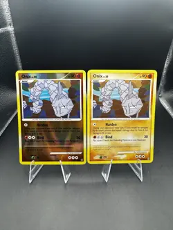 2008 Pokemon 2 Card Lot - Onix Lv.25 69/100 Holo/Regular -Stormfront (Vintage) - Image 3