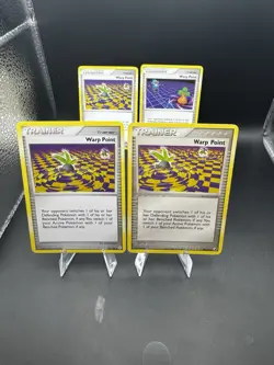 Pokemon Card Lot of 4 - Warp Point 116/130 - 2005-2008 (Vintage) Diamond & Pearl - Image 1