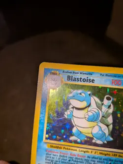 Pokemon Blastoise 2/102 Base Set Unlimited Holo Card See Pictures & Description - Image 2
