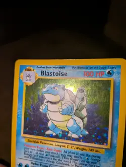 Pokemon Blastoise 2/102 Base Set Unlimited Holo Card See Pictures & Description - Image 3