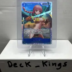Rebecca OP10-058 SR ONE PIECE Tcg Card Game NM Blue - Image 1