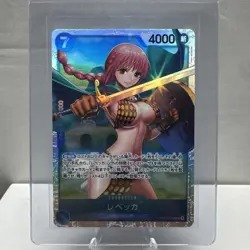 Rebecca OP10-058 SR ONE PIECE Tcg Card Game NM Blue - Image 2