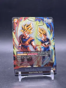 Dragon Ball Fusion SON GOKU/ VEGETA Super Rare Card FB09-082 SR - Image 1