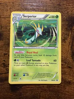 Pokemon Serperior BW20 Black & White Promo Holo Stage 2 130 HP Royal Heal Card - Image 1