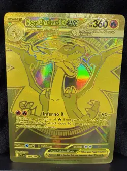 Mega Charizard X EX 360 HP Full Art Holo Mega Hyper Rare Pokemon Card 130/094 - Image 1