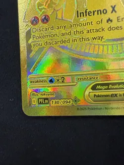 Mega Charizard X EX 360 HP Full Art Holo Mega Hyper Rare Pokemon Card 130/094 - Image 5