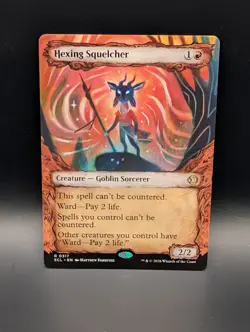 MTG - Hexing Squelcher - SHOWCASE - Creature (Goblin Sorcerer) - ECL #317 - Rare - Image 1