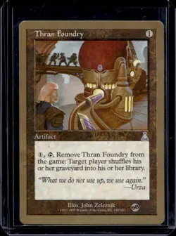1999 Magic MTG Urza's Destiny Thran Foundry #140 - Image 1