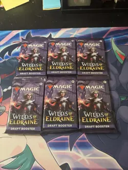 MTG Wilds of Eldraine Lot of 6x DRAFT Booster packs New Sealed Magic Gathering - Image 1