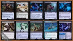 Set of 10 Rare & Uncommon Flying Black Faerie Creatures *NM* Magic MTG)Commander - Image 1
