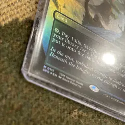 x1 Misty Rainforest SPG MTG 111 FOIL BORDERLESS MYTHIC M/NM 1x - Image 3