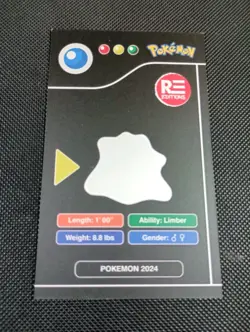 2024 POKEMON POKEDEX BLACK Edition Card #132 Ditto Peru US Seller - Image 2
