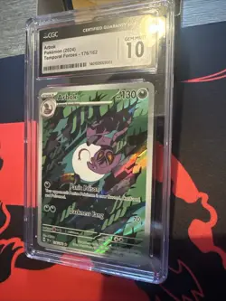 ARBOK Temporal Forces Illustration Rare #176/162 CGC 10 GEM MINT Pokemon - Image 3