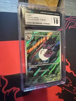 ARBOK Temporal Forces Illustration Rare #176/162 CGC 10 GEM MINT Pokemon - Image 4