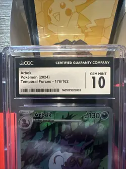 ARBOK Temporal Forces Illustration Rare #176/162 CGC 10 GEM MINT Pokemon - Image 5