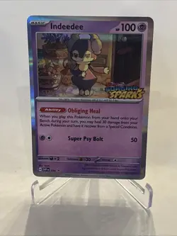 2024 Pokemon Scarlet & Violet Surging Sparks Indeedee SVP154 STAFF - NM - Image 1