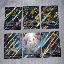 Pokemon Scarlet Violet Shining Fates Shiny Full Art Holo Lot Of 6 NM Condition - Image 1