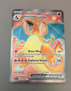 Pokemon Charizard EX 183/165 - S&V 151 Holo Ultra Rare NM BEAUTIFUL! - Image 1