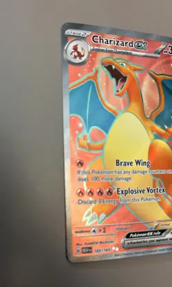 Pokemon Charizard EX 183/165 - S&V 151 Holo Ultra Rare NM BEAUTIFUL! - Image 2