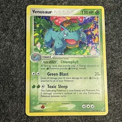 Pokemon TCG Venusaur Holo 28/100 EX Crystal Guardians (MP/HP) (Read Description) - Image 1