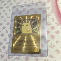Pokemon Pikachu Celebrations 25th UPC Gold Metal Card - Image 1