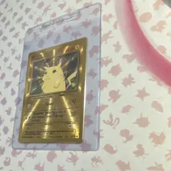 Pokemon Pikachu Celebrations 25th UPC Gold Metal Card - Image 2