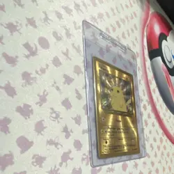 Pokemon Pikachu Celebrations 25th UPC Gold Metal Card - Image 3