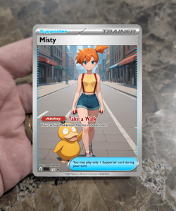 Misty Trainer Support Full Art Custom Pokemon Tcg - Image 4