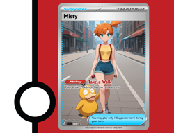 Misty Trainer Support Full Art Custom Pokemon Tcg - Image 5