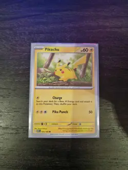 Pikachu 025/165 Pokemon Together 151 Stamped Promo Unsealed - Image 1
