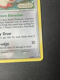 Spinda 26/92 Legend Maker (Stamped) Reverse Holo - Pokemon Card - Image 4