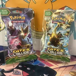 Pokemon XY Fates Collide Sleeved Booster Pack - Lot of 2 - Image 1