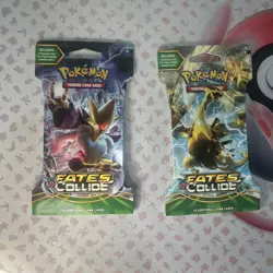Pokemon XY Fates Collide Sleeved Booster Pack - Lot of 2 - Image 3