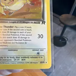 Pokemon Dark Raichu 83/82 Team Rocket 1st Edition Secret Rare Holo WOTC 2000 - Image 4