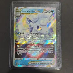 Alolan Vulpix VSTAR 034/195 Swsh12: Silver Tempest Holo Pokemon TCG - Image 1