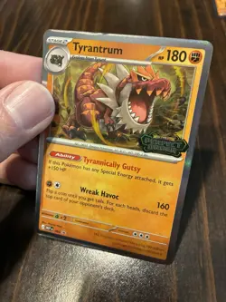 Pokemon Perfect Order Prerelease Lot X3 Tyrantrum MEP 066 Stamped Black Star - Image 4